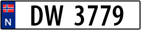 Trailer License Plate